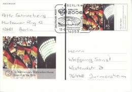 GERMANY 2006 FOOTBALL WORLD CUP GERMANY POSTCARD WITH POSTMARK  / A 19/ - 2006 – Deutschland