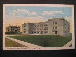 Natrona County Vocational School CASPER Wyoming Salt Oregon 1921 USA Post Card - Casper