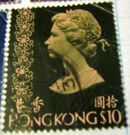 Hong Kong 1973 Queen Elizabeth II $10 - Used - Usados