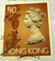 Hong Kong 1992 Queen Elizabeth II $10 - Used - Gebruikt