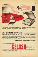 # RECORD PLAYER GELOSO ITALY 1950s Advert Pubblicità Publicitè Reklame Radio TV Tourne-Disque Giradischi Musique - Autres & Non Classés