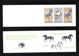 CZECH REPUBLIC - 1996 HORSES STAMP BOOKLET FINE MINT ** - Nuevos