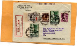 Belgium Old FDC Mailed To USA - ....-1951