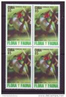 2010.28 CUBA MNH 2010 COMPLETE SET FLORA Y FAUNA, INSECTOS. BLOQUE 4 INSECTOS. BIRD. LIZARD. FLOWERS - Unused Stamps