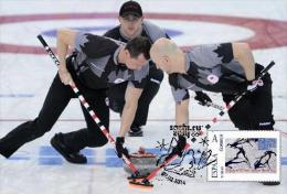 Spain 2014 - XXII Olimpics Winter Games Sochi 2014 Gold Medals Special Maxicard - Curling Masculino Canada Team - Winter 2014: Sotchi