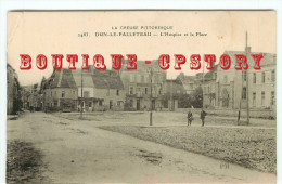 23 - DUN Le PALLETEAU < RARE & UNIQUE Sur D* < HOSPICE Et La PLACE < EDTION P. MOTHE 2483 < DOS SCANNE - Dun Le Palestel