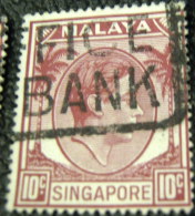 Singapore 1949 King George VI 10c - Used - Singapour (...-1959)