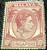 Singapore 1949 King George VI 10c - Used - Singapour (...-1959)