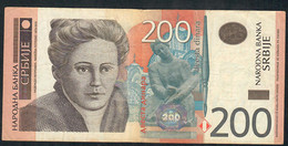 SERBIA  P42 200 DINARA 2005  #AF  Signature 3    VF  NO P.h. ! - Servië