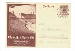 Jeux Olympiques Berlin 1936 // Entier Postal - Ete 1936: Berlin