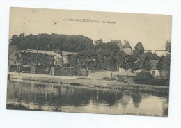 Dun-sur-Auron (18) : Le Quai De Déchargement Entrôt De Sable Et De Briques Vue Sur Le Châtelet En 1910 PF. - Dun-sur-Auron