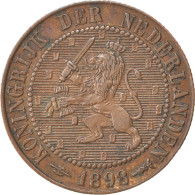 Monnaie, Pays-Bas, Wilhelmina I, 2-1/2 Cent, 1898, TTB+, Bronze, KM:108.2 - 2.5 Cent