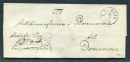 1852 Norway Laurvig - Drammen Prestamp Wrapper - ...-1855 Prefilatelia