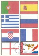 CARTE MAXIMUM - MAXICARD - MAXIMUM CARD - PORTUGAL - EURO 2004 - GROUPE B - CROATIE - DRAPEAU - Cartes-maximum (CM)