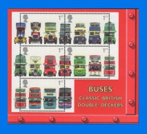 GB 2001-0002, 150th Anniversary Of First Double-decker Bus, MNH MS - Blocs-feuillets