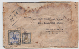 Sudan 1945  Re-Used  Air Mail  Censor Cover To India  # 81502 - Sudan (1954-...)