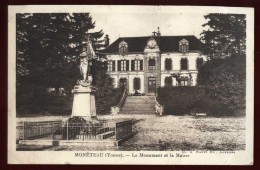 Cpa Du 89  Monéteau Le Monument Et La Mairie  LAM8 - Moneteau