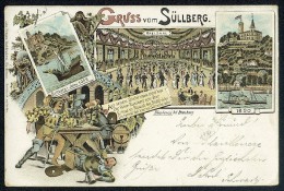 Gruss Vom Sullberg - Johs. Krogers Buchdruckerei, Blankenese. Lithograph ---- Old Postcard Traveled - Blankenese