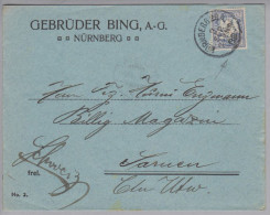 Bayern 1908-09-09 Nürnberg Perfinbrief "G.B./N." Nach Sarnen Schweiz - Cartas & Documentos