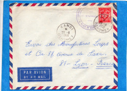 MARCOPHILIE-lettre -FM- DAHOMEY-+cachet 1ère Cie-cad-KAZAN-1959-afftb Timbre FM-N°12   -pour Françe - Cartas & Documentos