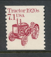 USA 1987 Scott # 2127. Transportation Issue: Tractor 1920s, P# 1 MNH (**). - Ruedecillas (Números De Placas)