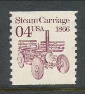 USA 1991 Scott # 2451. Transportation Issue: Steam Carriage 1866.  MNH (**). - Rollenmarken