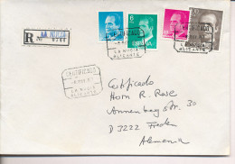 Gelaufener Einschreibebrief (R-letter) Von Spanien Nach Deutschland, 1987 - *) - Gebruikt