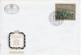 YUGOSLAVIA 1978 Centenary Of Serbo-Turkish War FDC  Michel  1720 - FDC