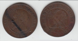 **** 2 CENTIMES 1854 BB STRASBOURG NAPOLEON III TETE NUE **** EN ACHAT IMMEDIAT !!! - 2 Centimes