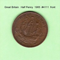 GREAT BRITAIN    1/2  PENNY  1965  (KM # 896) - C. 1/2 Penny