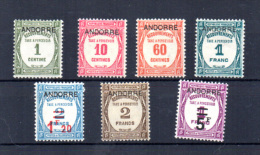 Andorre 1931-32, Taxe, 9 / 15*, Cote 625 €, - Nuovi