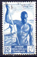 AEF 1947 Boatman  - 6f. - Blue   FU - Gebraucht