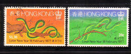 Hong Kong 1977 Snake New Year Used - Usados