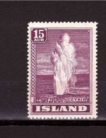 ICELAND 1938 Definitive Issue   Michel Cat N° 193  Mint Lightly Hinged * - Neufs