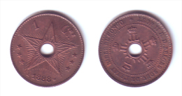 Belgian Congo 1 Centime 1888 - 1885-1909: Leopold II.