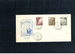 Yugoslawien / Yugoslavia / Yougoslavie 1952  10 Years Of Yugoslav Navy Michel 704-706 FDC - Lettres & Documents