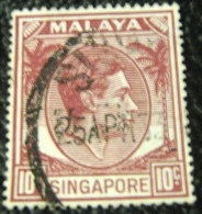 Singapore 1948 King George VI 10c - Used - Singapore (...-1959)