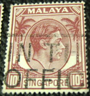 Singapore 1948 King George VI 10c - Used - Singapour (...-1959)