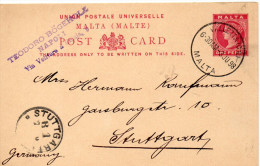 NATAL ENTIER POSTAL POUR L'ALLEMAGNE 1898 - Natal (1857-1909)