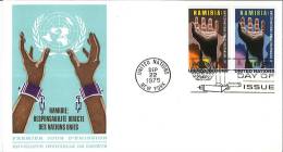 Enveloppe FDC - Namibie - Nations Unies - Responsabilité Directe Des Nations Unies - New York - 1975 - Cartas & Documentos