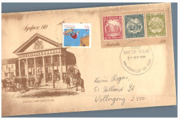 (999) Australia Cover -  Sydpex 80 - With Extra Living Togehter Stamp 43 Cent - Lettres & Documents