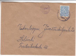 Finlande - Lettre De 1955 - Cachet Rural 1996 - Lettres & Documents