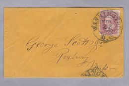 USA 1860-11-22 Washington 3 Cent Brief Nach Roxburg - Lettres & Documents