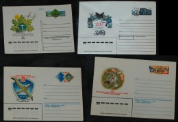 URSS 1979, 1981, 1991,Sea Birds, Ducks, Henron, 4 Postal Stationery - Albatros & Stormvogels