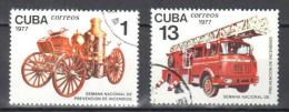 Caribbean Island 1977 - Fire Prevention Week - Mi.2224,28 - 2v - Used Gestempelt - Usados