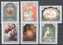 Caribbean Island 1975 - Decorative Art. Painting Gemalde- Mi.2049-2054 - Used Gestempelt - Used Stamps