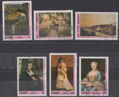 Caribbean Island 1976 - Art. Painting Gemalde - Mi.2103-2108 - Used Gestempelt - Used Stamps