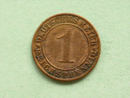 1935 A - 1 Reichspfennig / KM 37 ( Uncleaned Coin - For Grade, Please See Photo ) !! - 1 Renten- & 1 Reichspfennig