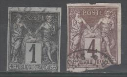 Colonie Française  N° 37 Et 39 Avec Oblitération Cachet à Date, Voir Etat. - Sage