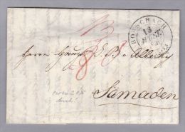 Heimat SG RORSCHACH 1841-08-13 Brief über Chur Nach Samaden An "S.B.Albertini" - ...-1845 Prephilately